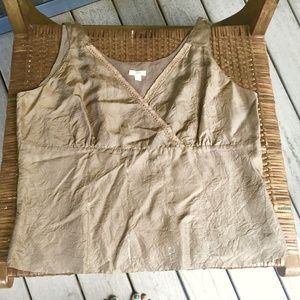 Silk camisole, J.Jill